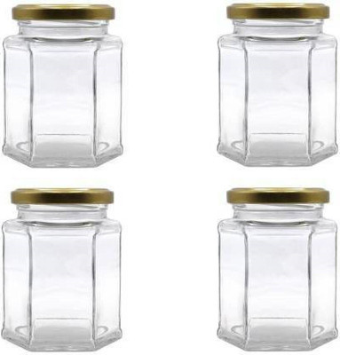 MOOZICO Glass Grocery Container  - 250 ml(Pack of 4, Multicolor)