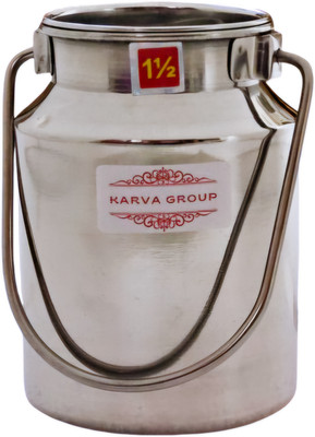 KARVA GROUP Stainless Steel Utility Container  - 1.5 L(Silver)