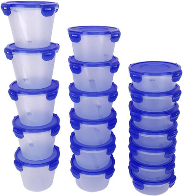 Cutting EDGE Polypropylene Utility Container  - 1000 ml, 750 ml, 500 ml(Pack of 18, Blue)