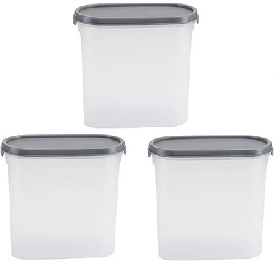 NEELESHWARI Plastic Grocery Container  - 1700 ml(Pack of 3, Clear)