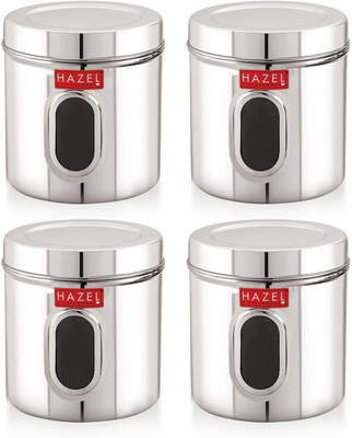 HAZEL Stainless Steel Utility Container  - 1400 ml(Pack of 4, Silver)