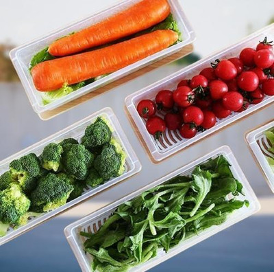 Bluejack Plastic Fridge Container  - 1500 ml(Pack of 4, White)