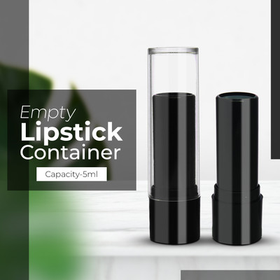 nsb herbals Plastic Utility Container  - 5 ml(Pack of 24, Black, Clear)