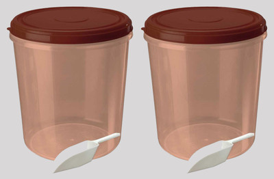 AK HUB Plastic Grocery Container  - 15000 ml(Pack of 2, Brown)