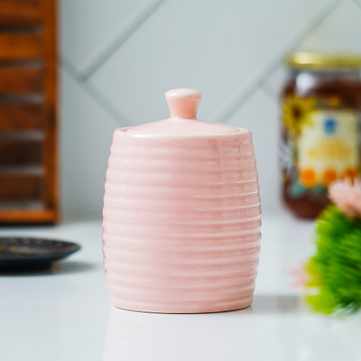 The Transit Story Ceramic Utility Container  - 250 ml(Pink)