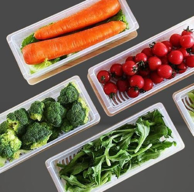 VORST Plastic Fridge Container  - 1500 ml(Pack of 4, White)