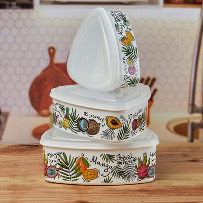 Kookee Plastic Cookie Jar  - 1000 ml(Multicolor)