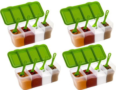 ECONEST Plastic Grocery Container  - 1800 ml(Pack of 4, Clear)