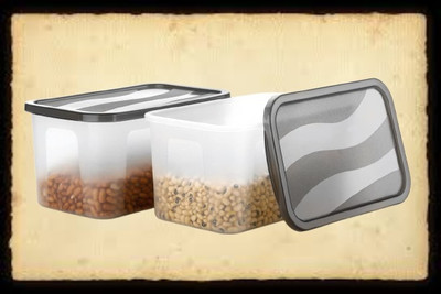 ADMONITION Plastic Bread Container  - 2000 ml(Pack of 2, Brown)