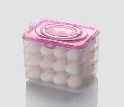 PAVITYAKSH Plastic Egg Container  - 3 dozen(Multicolor)