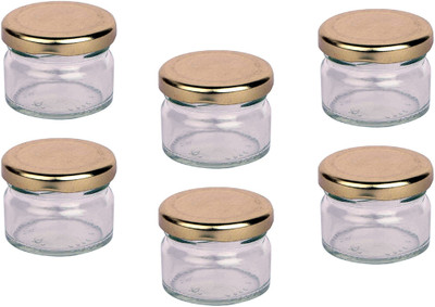 1st Time Glass Utility Container  - 100 ml(Pack of 6, Clear)