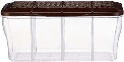 NEWSPARSH Plastic Utility Container  - 800 g(Clear, Brown)