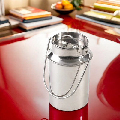 Bravity Steel Milk Container  - 500 ml(Silver)