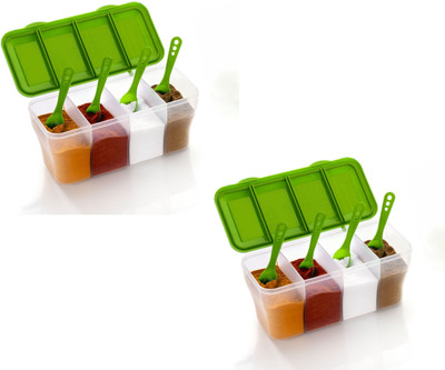 Mahadevent Plastic Fridge Container  - 800 ml(White)
