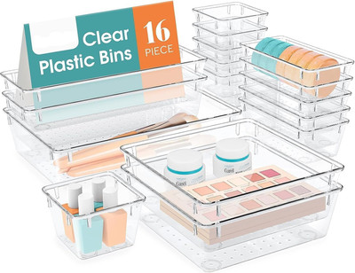 SIMRON Plastic Utility Container  - 5 kg(Pack of 16, Clear)