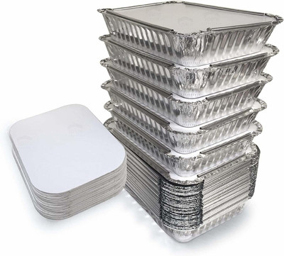 Raga Plus Aluminium Utility Container  - 250 ml(Pack of 25, Silver)