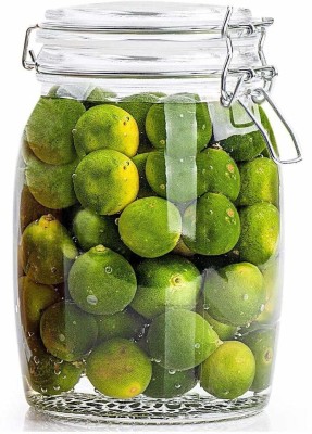 LAKSH FASHION Glass Pickle Jar  - 1200 ml(Clear)