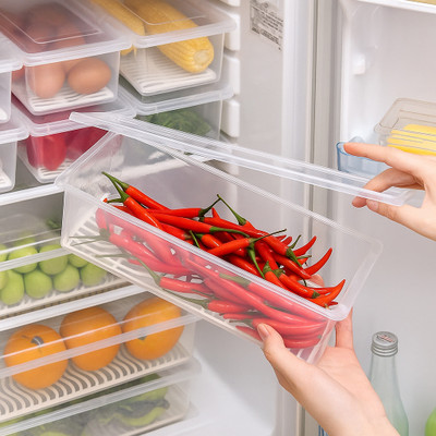 Revonix Plastic Fridge Container  - 1500 ml(Pack of 6, Clear)