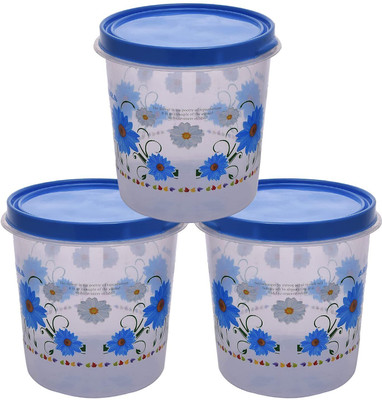 HOMESTIC by Kuber Industries Plastic Utility Container  - 5 L(Pack of 3, Blue)