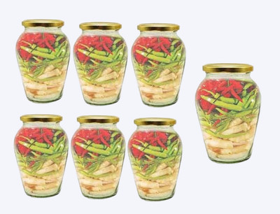 1st Time Glass Utility Container  - 1000 ml(Pack of 7, Clear)