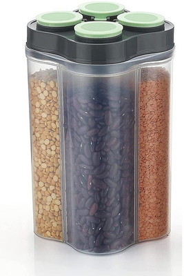 Finner Plastic Grocery Container  - 2500 ml(Green)