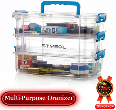 Stysol Plastic Grocery Container  - 3 L(Blue)