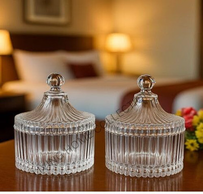 lhc Glass Grocery Container  - 250 ml(Pack of 2, Clear)