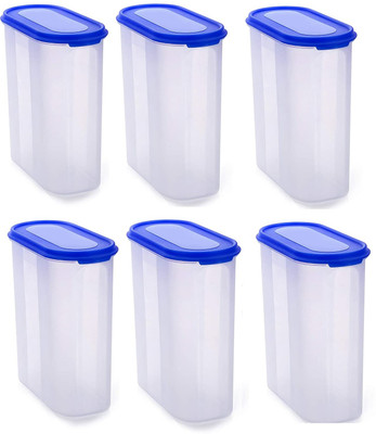 supremewell Plastic Grocery Container  - 2000 ml(Pack of 6, Blue)