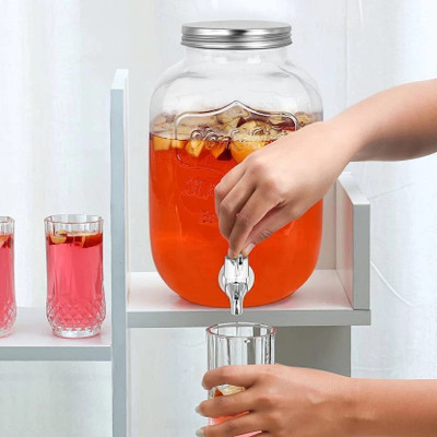 SMILERY Glass Utility Container  - 5000 ml(Clear)