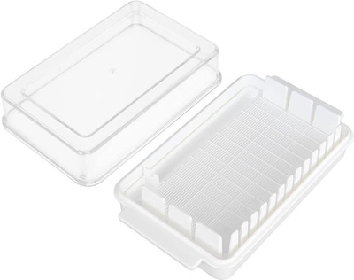 prisma collection Plastic Bread Container  - 500 ml(White)