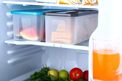 DCIND Plastic Fridge Container  - 2000 ml(Pack of 3, Clear)