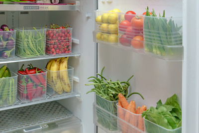 Sedulous Plastic Fridge Container  - 1000 ml(Pack of 8, Clear)