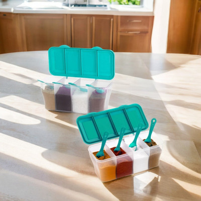 Skywhale Plastic Grocery Container  - 1800 ml(Pack of 2, Green)