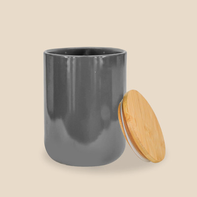 Ekhasa Ceramic Grocery Container  - 800 ml(Grey)