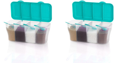 Metrolife Plastic Fridge Container  - 1800 ml(Pack of 2, Green)