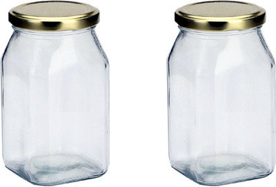 1st Time Glass Utility Container  - 200 ml(Pack of 2, Clear)