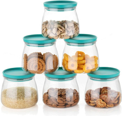 Skyplex Plastic Grocery Container  - 900 ml(Pack of 6, Blue)