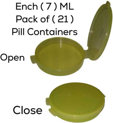 TUPPERWARE Polypropylene Utility Container  - 7 ml(Pack of 21, Green)