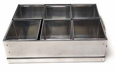 Parik Enterprises Steel Utility Container  - 1100 ml(Silver)