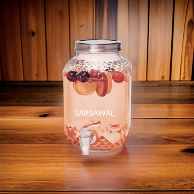 Sarsawal Glass Pickle Jar  - 4000 ml(Clear)