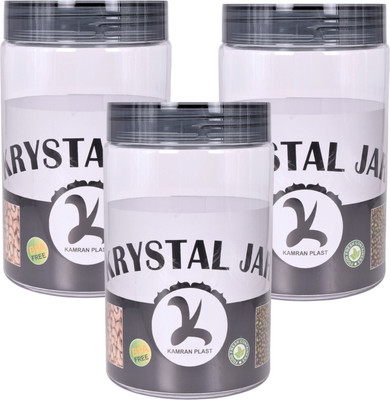 KAMRAN PLAST Plastic Utility Container  - 1500 ml(Pack of 3, Clear)