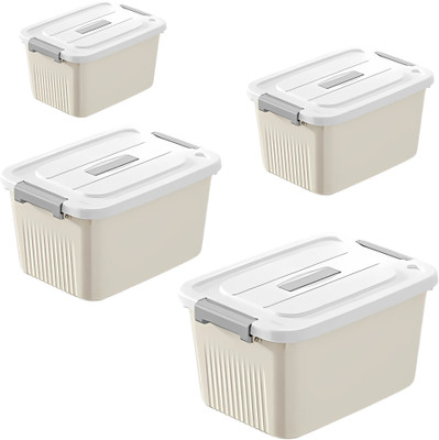 HoopVool Plastic Utility Container  - 27 L(Off White)
