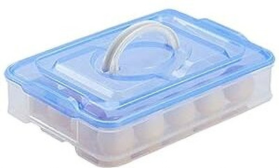 meelana Plastic Egg Container  - 1 dozen(Multicolor)