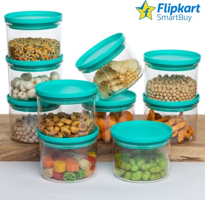 Flipkart SmartBuy Plastic Grocery Container  - 500 ml(Pack of 10, Green)