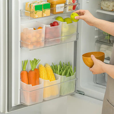 FEEDNIX Plastic Fridge Container  - 1000 ml(Pack of 6, White)