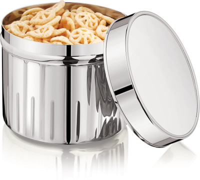MUKTI STEEL Stainless Steel Grocery Container  - 1900 ml(Silver)