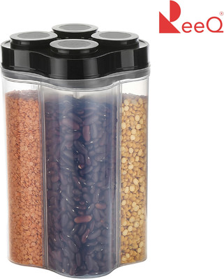ReeQ Plastic Grocery Container  - 2500 ml(Black)
