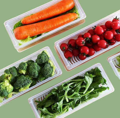 VORST Plastic Fridge Container  - 1500 ml(Pack of 5, White)