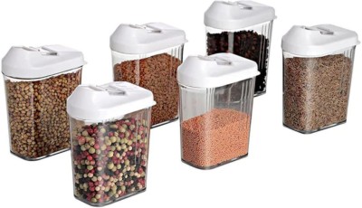 Multimart Enterprise Plastic Cereal Dispenser  - 750 ml(Pack of 12, White)