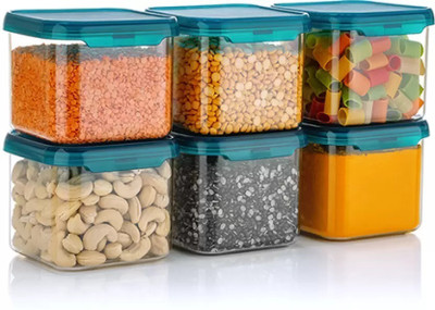 busaji enterprise Plastic Grocery Container  - 500 ml(Pack of 6, Blue)